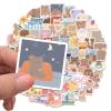 102pcs Cute Cartoon Stickers for Kids Laptop,Lovely Aesthetic Stickers Waterproof Vinyl Trendy Decal Water Bottle Phone Computer Luggage Scarpbook view 2