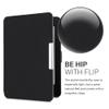 kwmobile Case Compatible with Amazon Kindle Paperwhite - Nylon Protective e-Reader Cover Folio Book Style Case - Black view 3