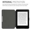 kwmobile Case Compatible with Amazon Kindle Paperwhite - Nylon Protective e-Reader Cover Folio Book Style Case - Black view 4