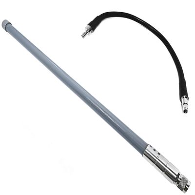 Outdoor LoRa Gateway 860-920MHz Antenna 6dBi Omni Directional Fiberglass N Male LoRa Antenna for RAK Nebra Bobcat Helium Hotspot HNT Mining Miner with 10ft SMA Male to Female lmr400 Cable