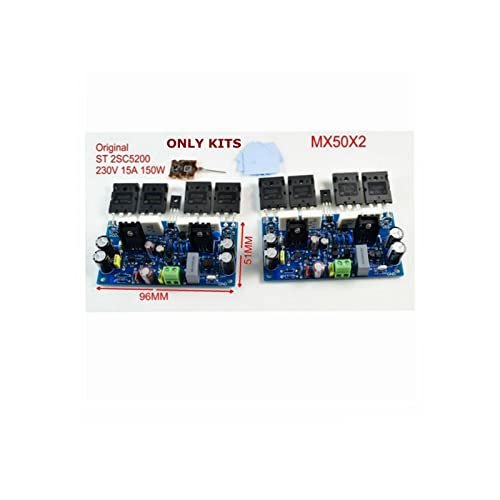 DIY Kits for MX50X2 Dual Amplifier Board 200W 8R Single-Ended Quasi-Complementary AMP ST 2SC5200