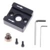 FocusFoto Cold Shoe Mount Adapter Bracket Base with 1/4"-20 Threaded Screw for Camera Cage Flash LED Video Light Field Monitor DSLR Rig view 1
