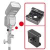 FocusFoto Cold Shoe Mount Adapter Bracket Base with 1/4"-20 Threaded Screw for Camera Cage Flash LED Video Light Field Monitor DSLR Rig view 4