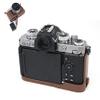Protective Coffee PU Leather Half Body Cover Base Camera Case for Nikon Z fc Zfc Mirrorless Camera, Coffee, Half Body Case view 3