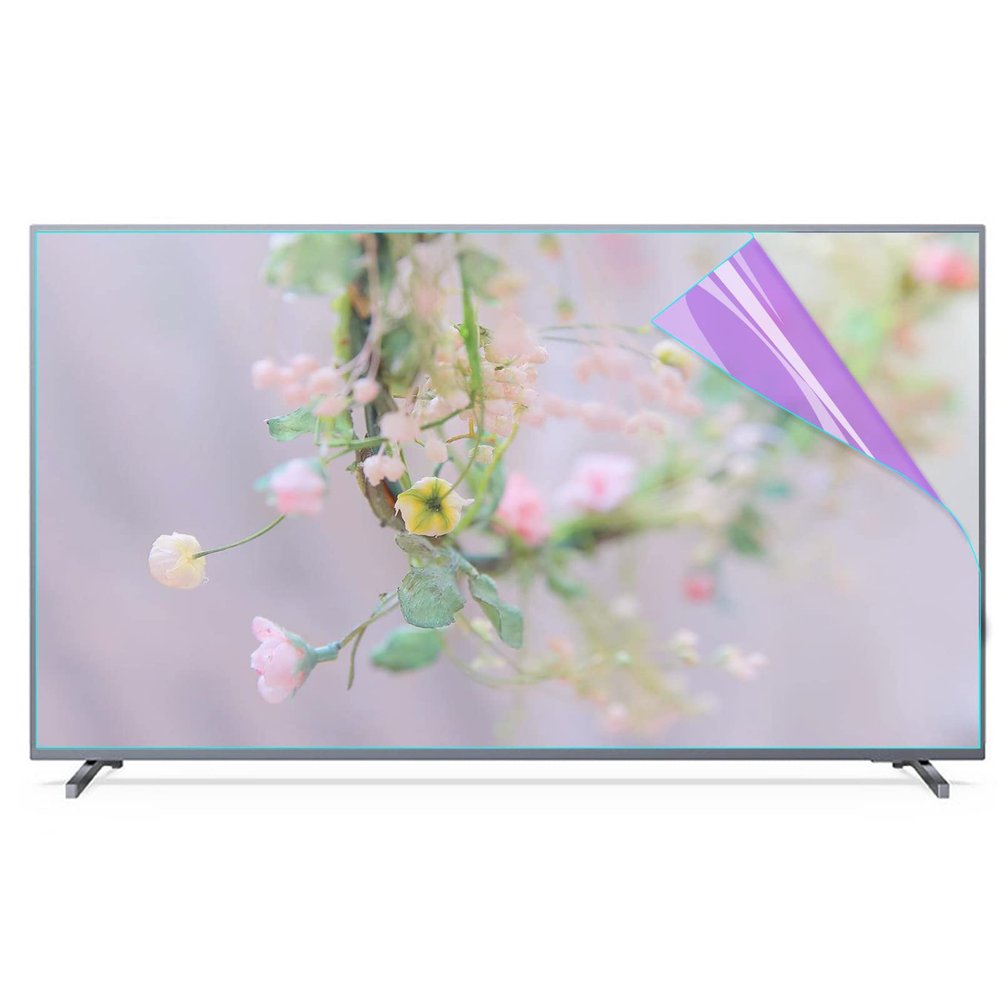 JCSKY Anti Blue Light TV Screen Protector for 32-75 Inch, Indoor & Outdoor Anti Glare TV Anti Blue Light Screen Frosted Film Anti-Reflection,46"(1017570mm)