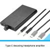 EBTOOLS Hi Fi Headphone Amplifier, 16?600 Portable 3.5mm Stereo Headphone Amp, 3.5mm AUX Output and Type C Input, Compatible with Mobile Phones, Computers view 4