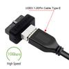 chenyang Overmold Motherboard USB 3.0 19/20Pin to USB 3.1 Type-E Front Panel Socket Extension Adapter view 2