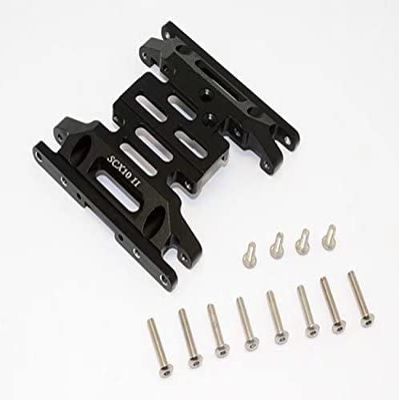for Axial SCX10 II 90046 AX31379 Aluminium Gear Box Bottom Mount - 1PC Black