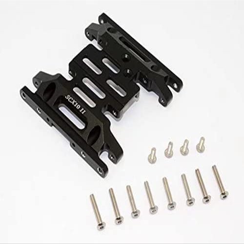 for Axial SCX10 II 90046 AX31379 Aluminium Gear Box Bottom Mount - 1PC Black