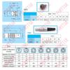 0B Serials 5 pin Aviation Connector Socket, Egg.0B.305 Push-Pull Self-Lock Metal Plug Socket (Rear Nut Socket (Egg.0B.30-), 5 Pin) view 4