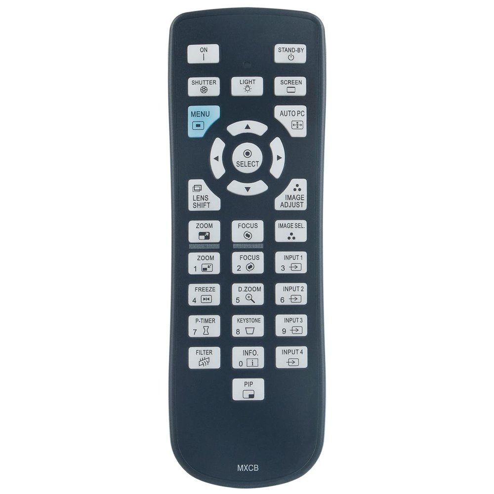 MXCB Replacement Remote Control fit for Sanyo Multimedia Projector PLC-XM1500C PLC-XP100 PLC-XP100L PLC-XP200L PLC-XM100 PLC-XM150 PLC-XM100L PLC-XM150L PLC-XF47 PLC-XF47K PLC-XF4700