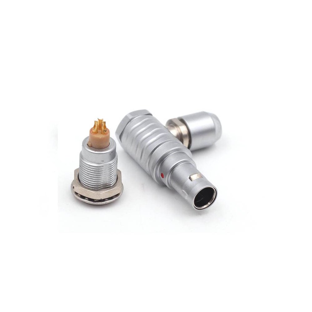 0B 3pin Aviation Connector, FHG.0B.303.CLAD52 Egg.0B.303 3 Wire Push-Pull Self-Lock Industrial Camera Medical Device Power Signal Plug Socket Set (FHG+Egg.0B.30-, 3 Pin)