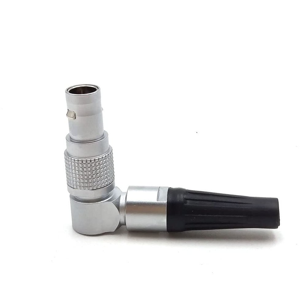 0B Serials 4 pin Push-Pull Self-Lock Metal Plug Connector, FGG.0B.304.CLAD52 4pin Plug for LBUS Motor Cable (Rotatable Elbow Plug (FHG.0B.30-), 4 Pin)