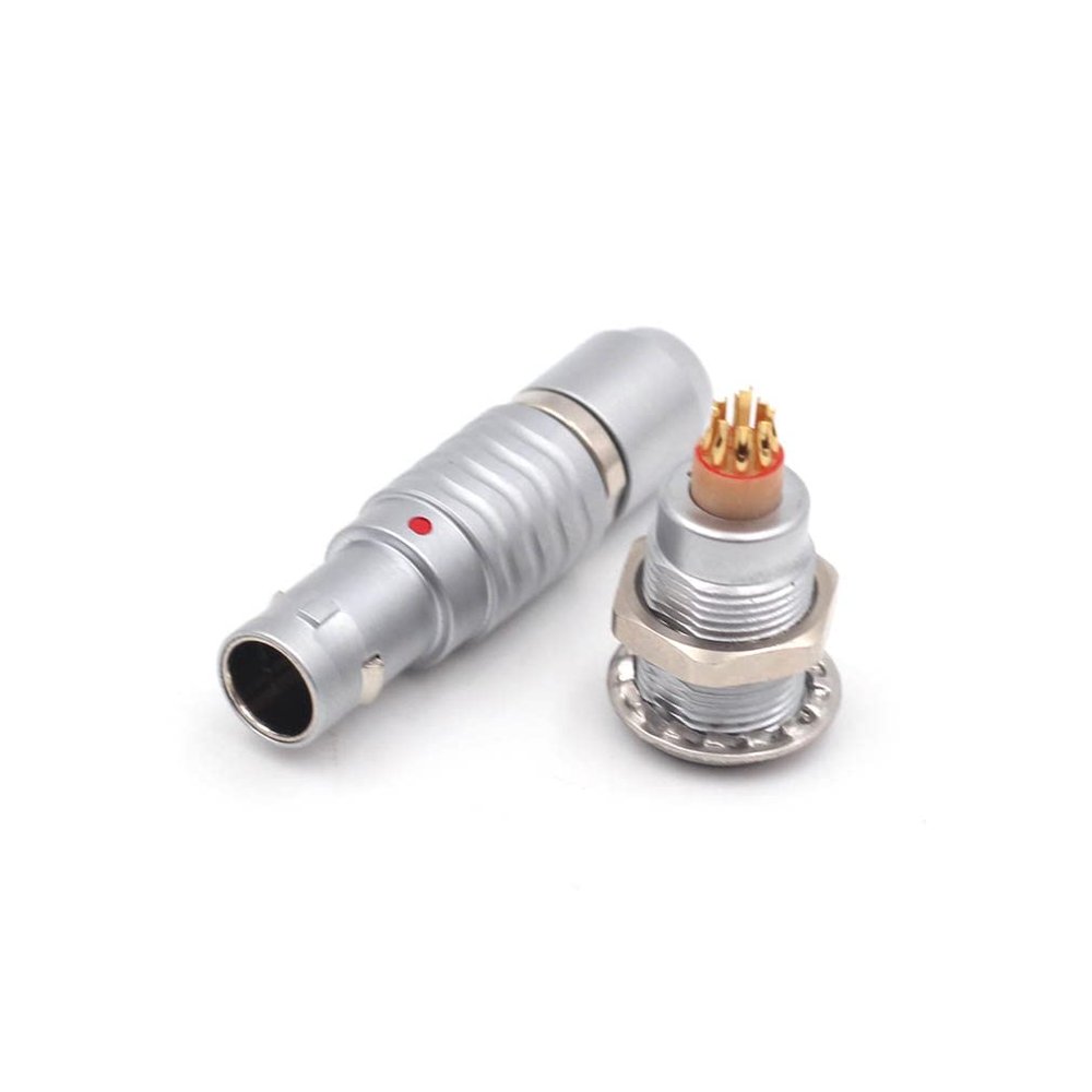 0B 9 Pins Aviation Connector Plug Socket Set, FGG.0B.309.CLAD & Egg.0B.309 9 Wire Push-Pull Self-Lock Industrial Camera Medical Device Power Signal Plug Socket (FGG+Egg.0B30-, 9 Pin)