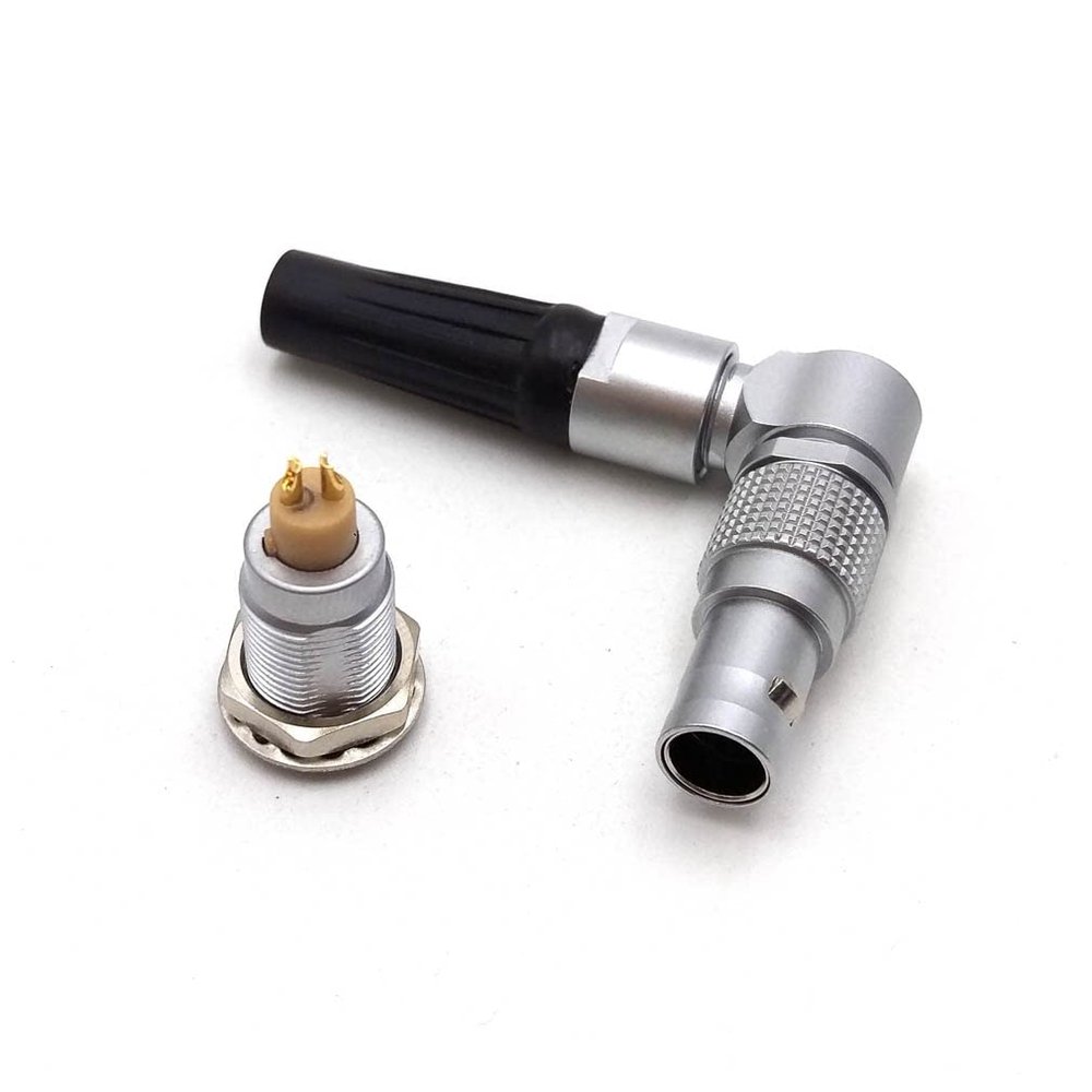 0B Rotatable 2 Pin Aviation Connector Set, 2 Wire FHG.0B.302 Egg.0B.302 Push-Pull Self-Lock Industrial Camera Electrical Power Signal Plug Socket (FHG+Egg.0B.30- (Rotatable), 2 Pin)