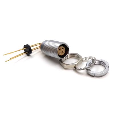 0B Serials 4 pin Aviation Connector Long PIN Panel Socket, ECG.0B.304 Push-Pull Self-Lock Metal Female Socket (ECG.0B.30-), 4 Pin)