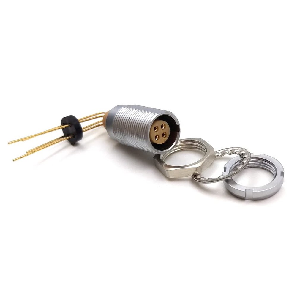 0B Serials 4 pin Aviation Connector Long PIN Panel Socket, ECG.0B.304 Push-Pull Self-Lock Metal Female Socket (ECG.0B.30-), 4 Pin)