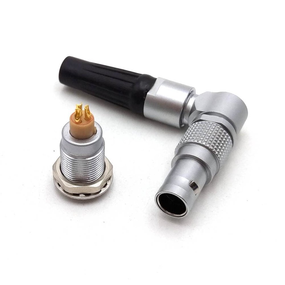 0B Rotatable 3 Pin Aviation Connector Set, 3 Wire FHG.0B.303 Egg.0B.303 Push-Pull Self-Lock Industrial Camera Electrical Power Signal Plug Socket (FHG+Egg.0B.30- (Rotatable), 3 Pin)