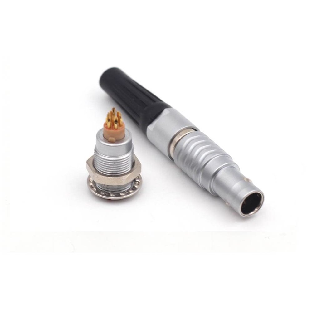 0B 9 Pin Aviation Connector, FGG.0B.309.CLAD52 Egg.0B.309 9 Wire Push-Pull Self-Lock Industrial Camera Medical Device Electrical Power Signal Plug Socket Set (FGG+Egg.0B.30-, 9 Pin)