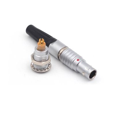0B 6 Pin Aviation Connector, FGG.0B.306.CLAD52 Egg.0B.306 6 Wire Push-Pull Self-Lock Industrial Camera Medical Device Electrical Power Signal Plug Socket Set (FGG+Egg.0B.30-, 6 Pin)