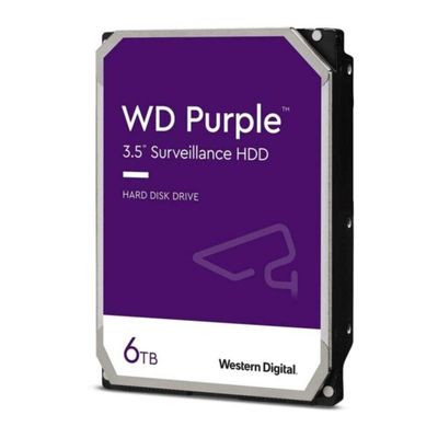Western Digital 6TB WD Purple Surveillance Internal Hard Drive HDD - SATA 6 Gb/s, 256 MB Cache, 3.5" - WD63PURZ