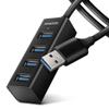 AXAGON Compatible HUE-M1AL Mini USB-A-Hub,4X USB-A 3.2 Gen 1, Silber - 1,2m view 1