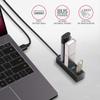 AXAGON Compatible HUE-M1AL Mini USB-A-Hub,4X USB-A 3.2 Gen 1, Silber - 1,2m view 3