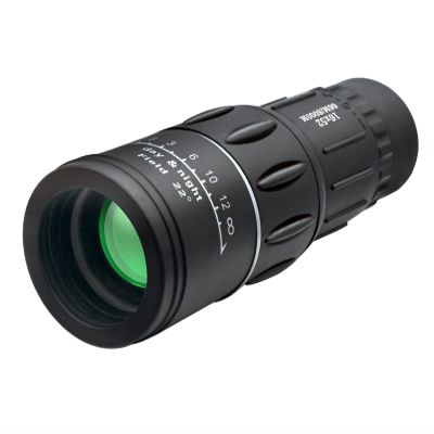 LNOJENR 16x52 Portable Monocular Telescope, Waterproof Compact Monocular Telescope, Optical Zoom HD BAK4 Prism Low Light Vision Wide View, for Star Watching Scenery Bird Watching Travel, Black