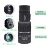 LNOJENR 16x52 Portable Monocular Telescope, Waterproof Compact Monocular Telescope, Optical Zoom HD BAK4 Prism Low Light Vision Wide View, for Star Watching Scenery Bird Watching Travel, Black view 2