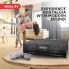 PyleUsa Dual Stereo Cassette Tape Deck-Double Cassette Recorder w/ MP3 Music Converter, RCA for Recording, Dubbing, USB, Retro Design - for Standard/CrO2 Tapes, Home Use view 3