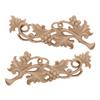 Ekena Millwork ONL11X04X01GRRW Medium Grape Scrolls (Pair) Wood Onlays, 11 5/8"W x 4 5/8"H x 3/4"D (Each Side), Rubberwood view 1