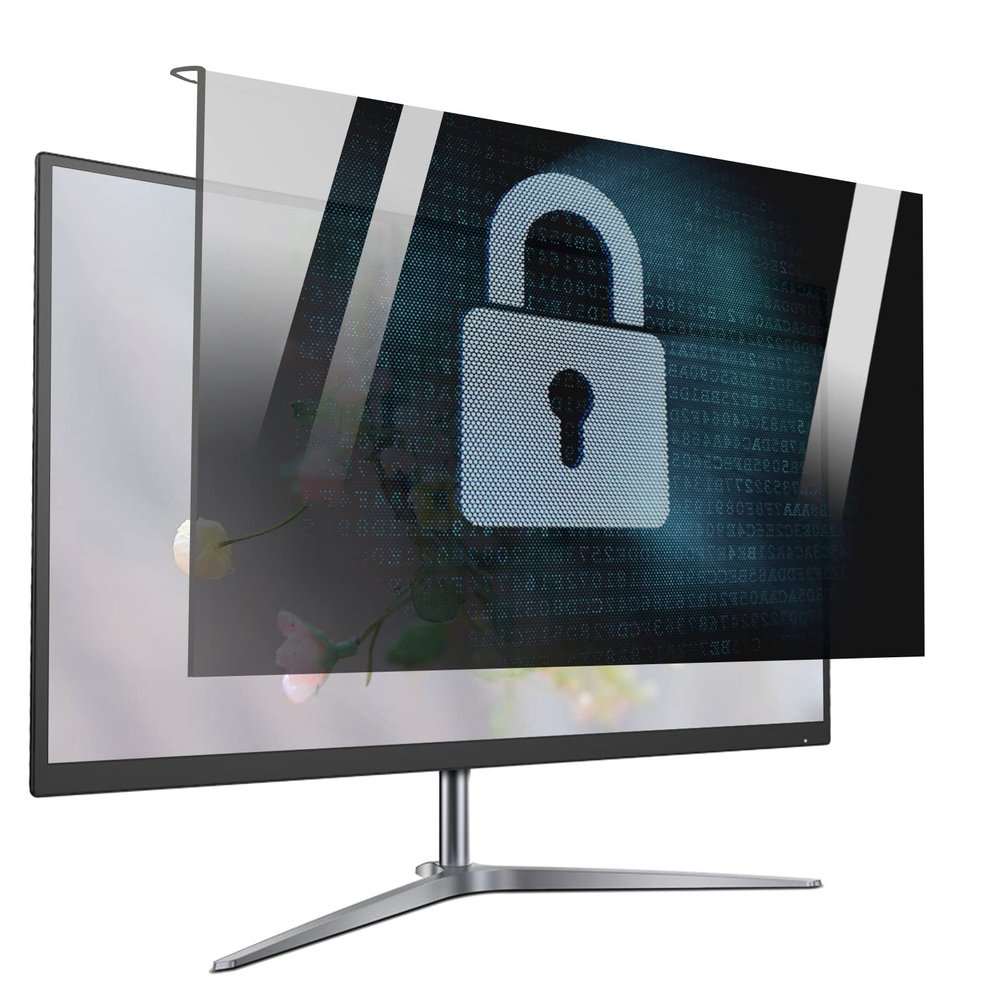 JCSKY 17-32 Inch Computer Monitor Privacy Screen Filter, Anti-Spy, Hanging Acrylic Protector Film, Reduce Harming Blue Light and Eyes Strain,18.5in(425250mm)