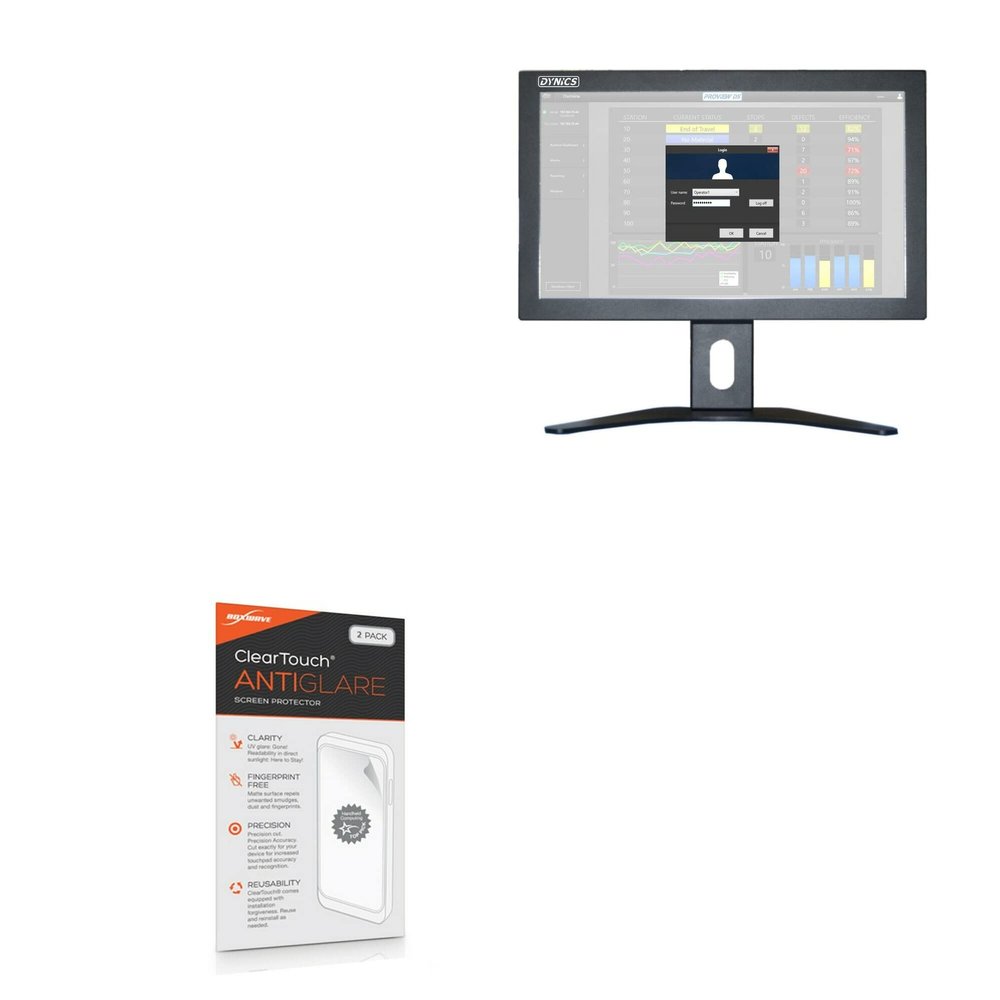 BoxWave Screen Protector Compatible with Dynics BBK (21.5in) - ClearTouch Anti-Glare (2-Pack), Anti-Fingerprint Matte Film Skin