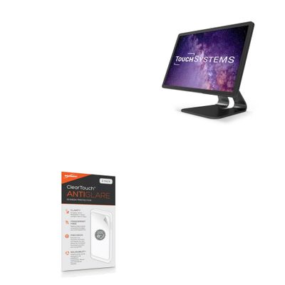 BoxWave Screen Protector Compatible with Touch International COTS-PCAP-MON-156-TSI - ClearTouch Anti-Glare (2-Pack), Anti-Fingerprint Matte Film Skin