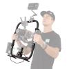 RS 2 Ring Grip,DF DIGITALFOTO RS2 Power Supply System Support Rig Dual Handle Ring Compatible with DJI RS 2 Gimbal,Including ARRI Rosette Adapter and Clamp view 2
