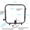RS 2 Ring Grip,DF DIGITALFOTO RS2 Power Supply System Support Rig Dual Handle Ring Compatible with DJI RS 2 Gimbal,Including ARRI Rosette Adapter and Clamp view 4