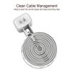 honecumi Wall Mount Holder for Apple Homepod Mini, 2 Pcs-White, Convenient Mounting, Perfect Cord Management, Better Sound Performance, Aesthetically pleasing design view 2