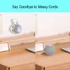 honecumi Wall Mount Holder for Apple Homepod Mini, 2 Pcs-White, Convenient Mounting, Perfect Cord Management, Better Sound Performance, Aesthetically pleasing design view 3