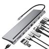 11in1 USB C Hub with 4K HDTV USB3.0 SD/TF Card Reader VGA Rj45 Ethernet 3.5mm Audio and USB C PD Type-C Adapter Dock for MacBook/Pro/Air, iMac and More view 1