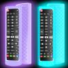 2 Pack Case for LG TV Remotes, Cover for LG Smart TV Remote Control AKB75095307 AKB75375604 AKB74915305 Original, Replacement Silicone Skin Sleeve Glow in The Dark Blue Purple view 1