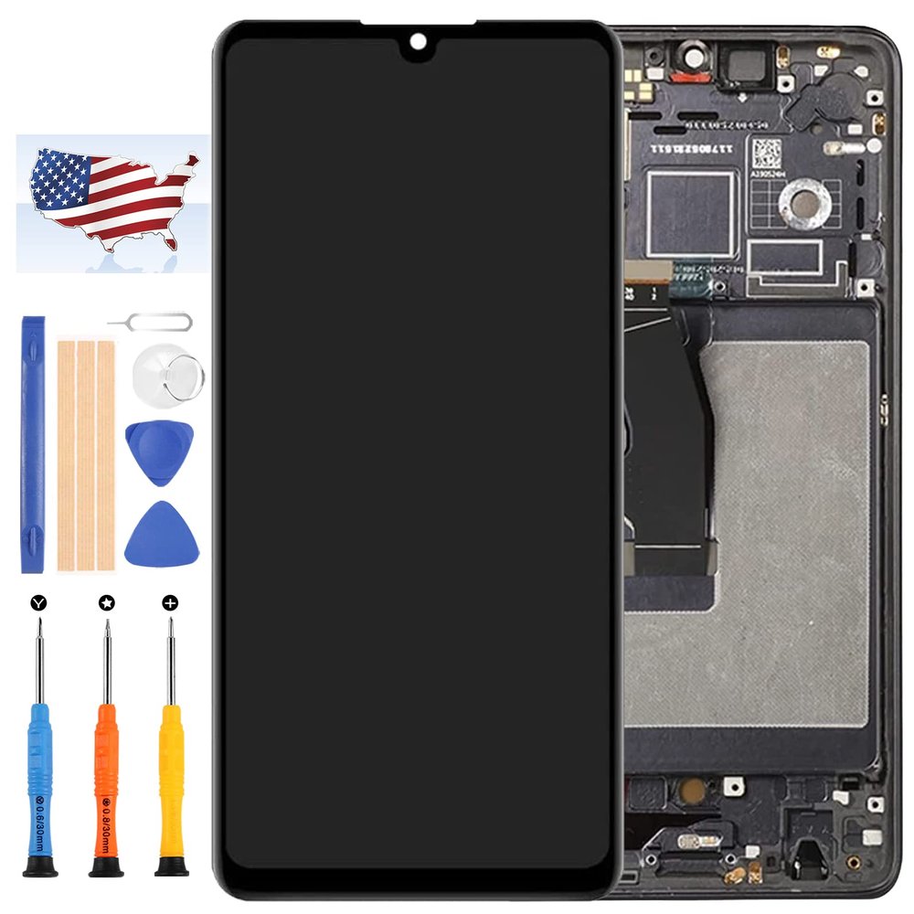 for Huawei P30 Screen Replacement P30 ELE-L29 ELE-L09 ELE-L04 ELE-AL00 LCD Display Touch Panel Matrix Digitizer Assembly Full Repair Parts Kit (with Fingerprint Function) (OLED Black Frame)