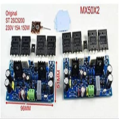 1 Pair of MX50X2 Power Amplifier Board Dual Channel 200W 8R