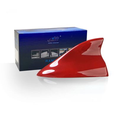Ramble- Fin Shark Antenna Cover Vehicle Antennas Automobile Accessories Roof SUV Hatchback Cars for Ford Focus (Advanced Model, Red)