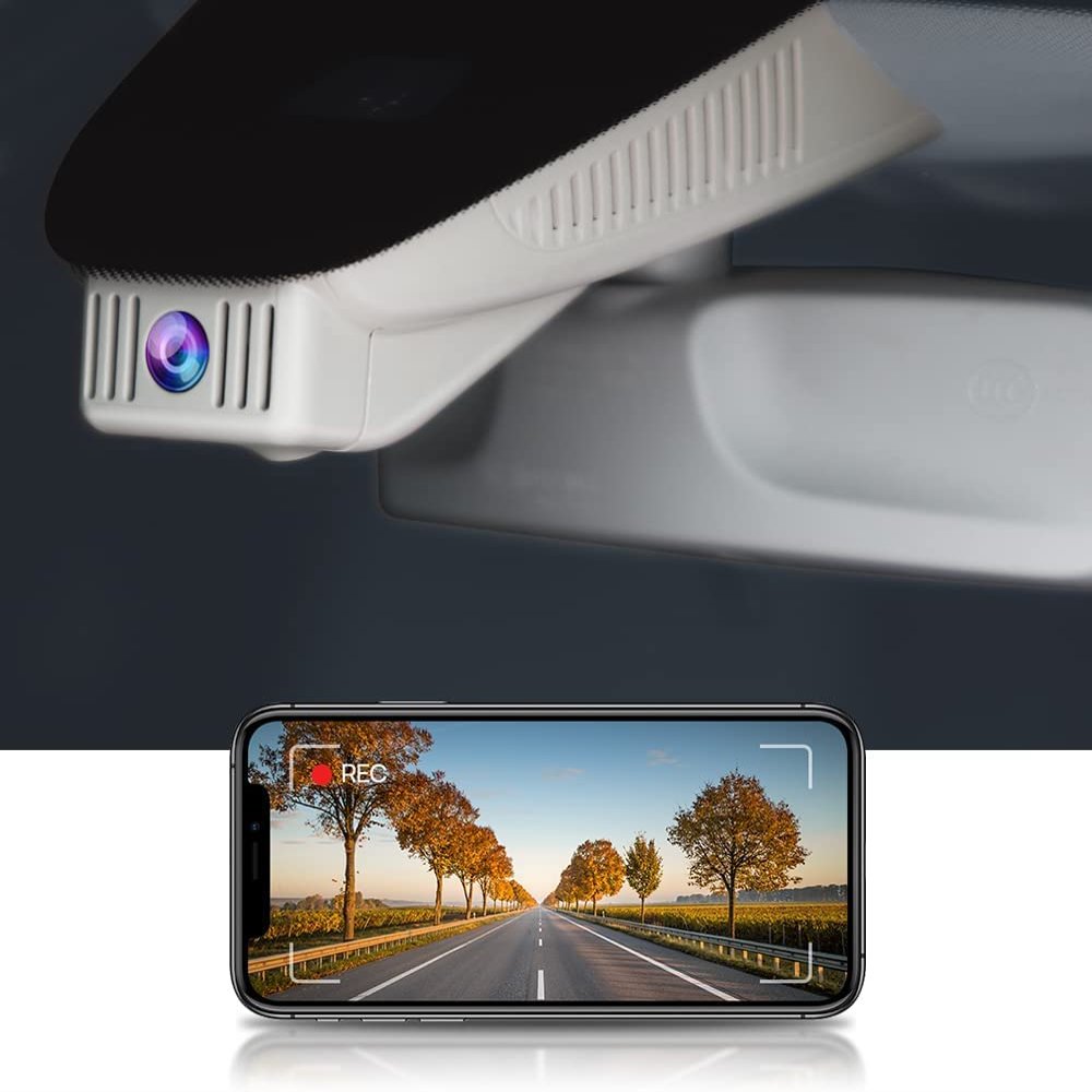Fitcamx 4K Dash Cam Compatible with Mercedes-Benz GLC & C Class 300 (Model 6262), OEM Factory Style, Ultra HD 2160P Video, Loop Recording, Built-in WiFi & APP, G-Sensor, Easy to Install, 64GB Card
