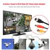 1pcs 0.4m 4Pin Aviation Head Female/Male to RCA Male DC Male Extension Cable Adapter Converter Suitable for CCTV Camera Security DVR IP Camera,Male A view 2