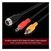 1pcs 0.4m 4Pin Aviation Head Female/Male to RCA Male DC Male Extension Cable Adapter Converter Suitable for CCTV Camera Security DVR IP Camera,Male A view 3