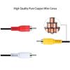 1pcs 1.5m RCA Cable Male to 3 RCA 3.5mm Jack Adapter Audio Aux Video AV Cable Cord Suitable for DVD Player Recorder HiFi VCR TV Stereo view 4
