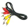 1pcs 90cm 3 RCA to 3 RCA Composite Audio Video AV Cable Cord Male to Male Plug Connect TV DVD Cameras view 1