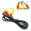 1pcs 90cm 3 RCA to 3 RCA Composite Audio Video AV Cable Cord Male to Male Plug Connect TV DVD Cameras view 2