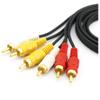 1pcs 1.5M 3M 5M 10M 15M 20M 3RCA Male to 3 RCA Male Composite Audio Video AV Cable Plug,1.5m view 3
